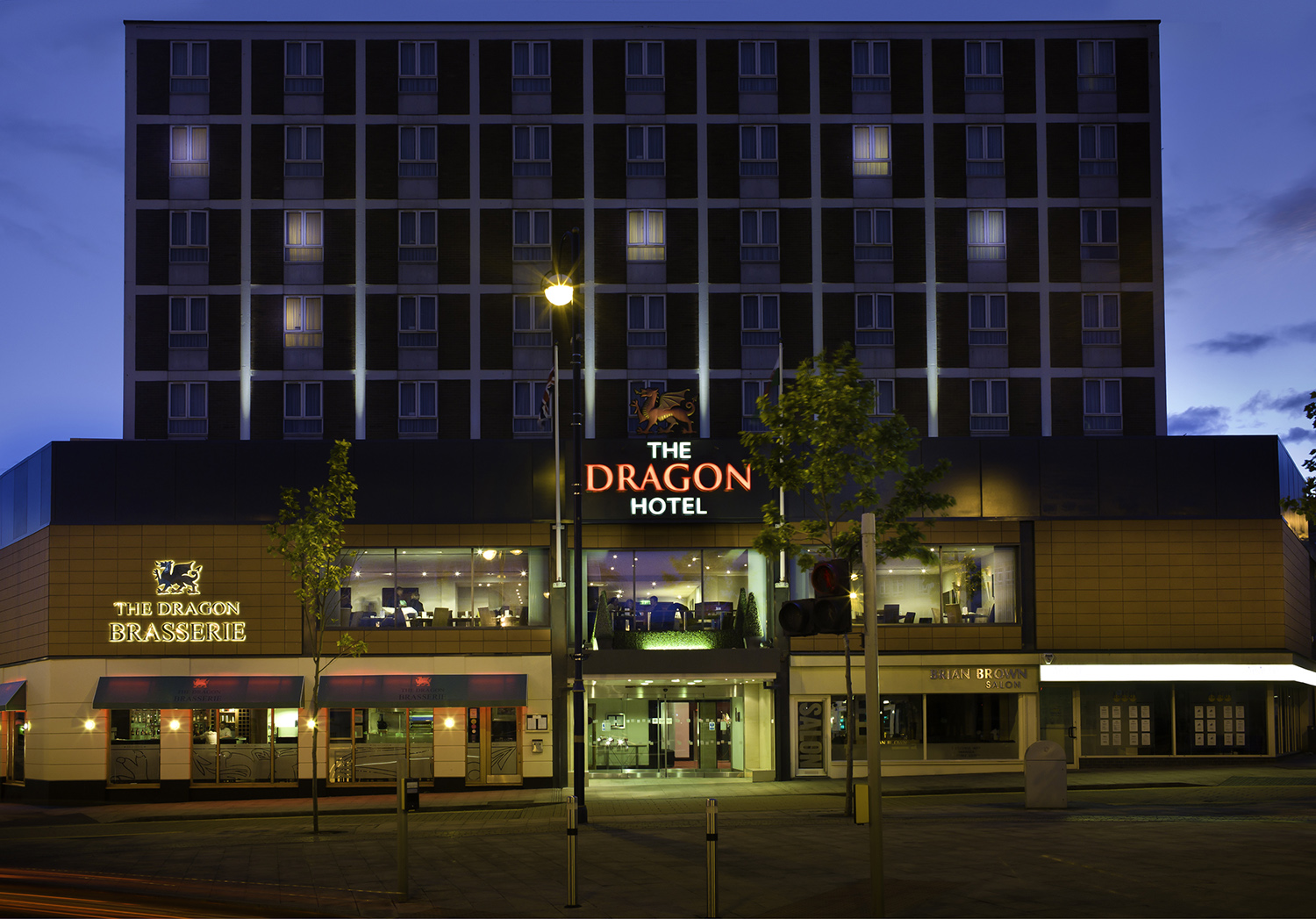 The Dragon Hotel exterior on The Kingsway